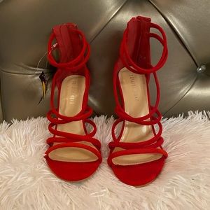 Strappy Red Heels